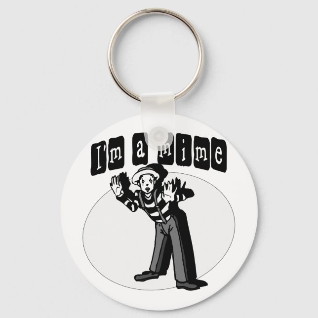 I Liebe Mimes Schlüsselanhänger (Vorderseite)