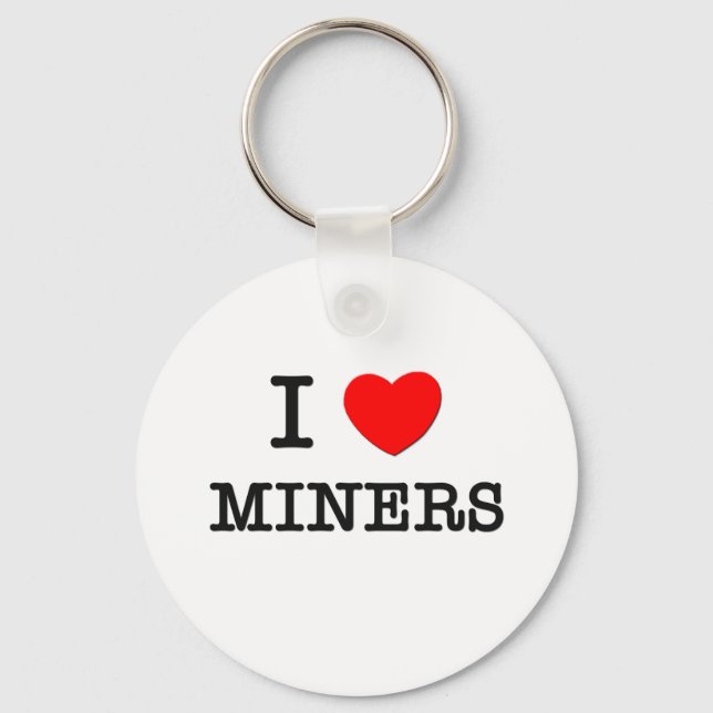 I Liebe Miners Schlüsselanhänger (Vorderseite)