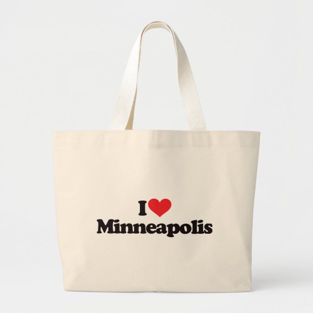I Liebe Minneapolis Jumbo Stoffbeutel (Vorne)