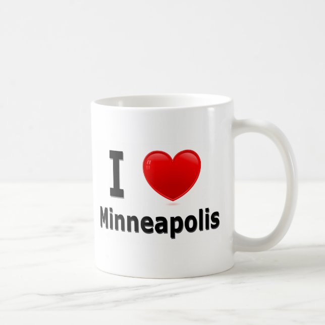 I Liebe Minneapolis Kaffeetasse (Rechts)
