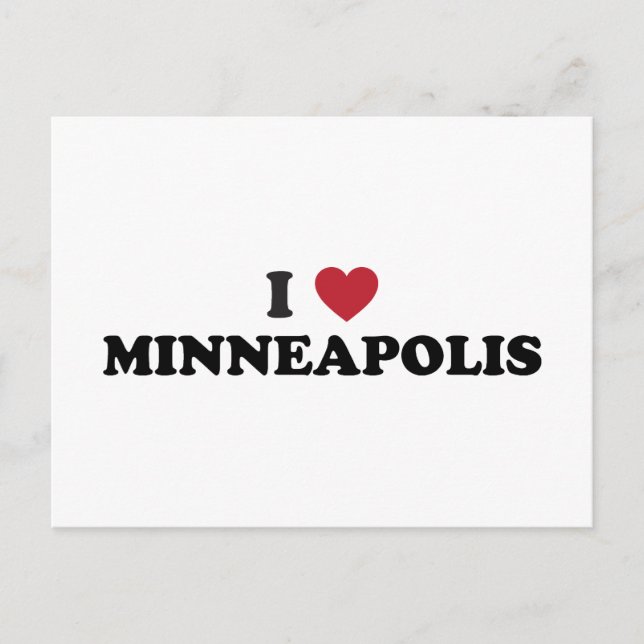 I Liebe Minneapolis Minnesota Postkarte (Vorderseite)