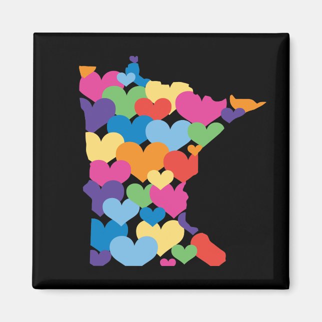 I Liebe Minnesota Magnet (Vorne)