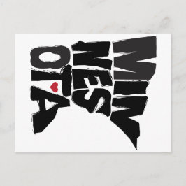 I Liebe Minnesota Staat Karte