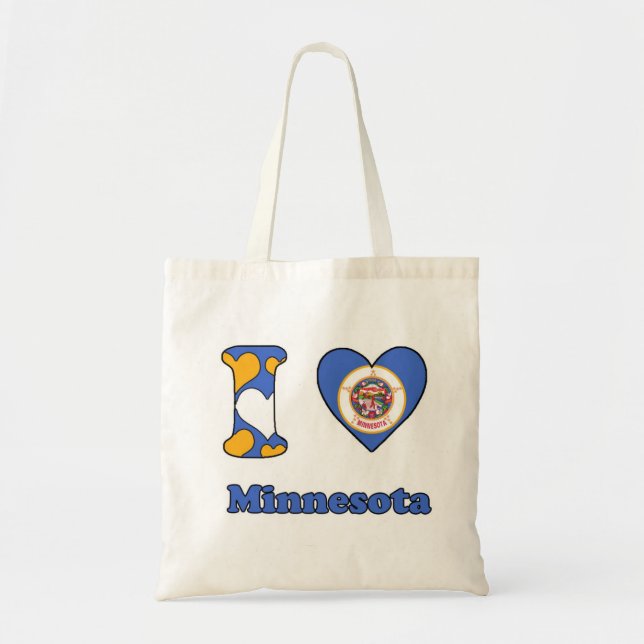 I Liebe Minnesota Tragetasche (Vorne)
