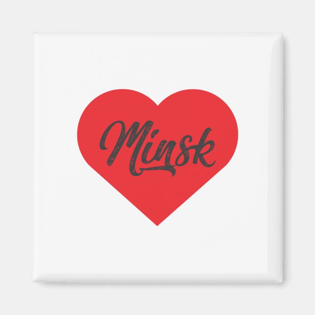 I Liebe Minsk - Belarus Magnet (Vorne)