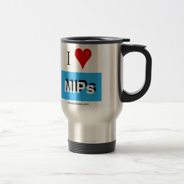 I Liebe MIPs 3 Reisekostüm Reisebecher (Rechts)