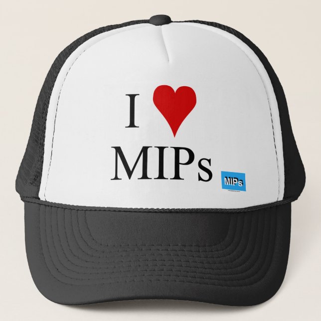 I Liebe MIPs Truckerkappe (Vorderseite)