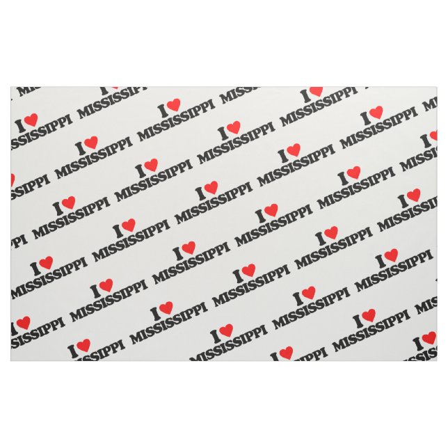 I LIEBE MISSISSIPPI STOFF (Fat Quarter (45,7 x 55,9 cm))