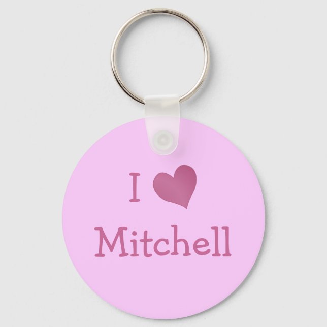 I Liebe Mitchell Schlüsselanhänger (Vorderseite)