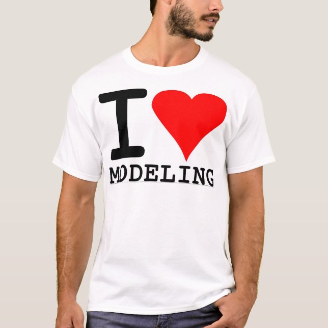 I Liebe-Modellieren T-Shirt (Vorderseite)