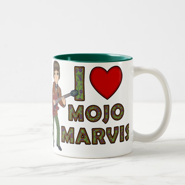 I Liebe Mojo Marvis Zweifarbige Tasse (Rechts)