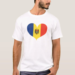 I Liebe Moldau-Flagge T-Shirt