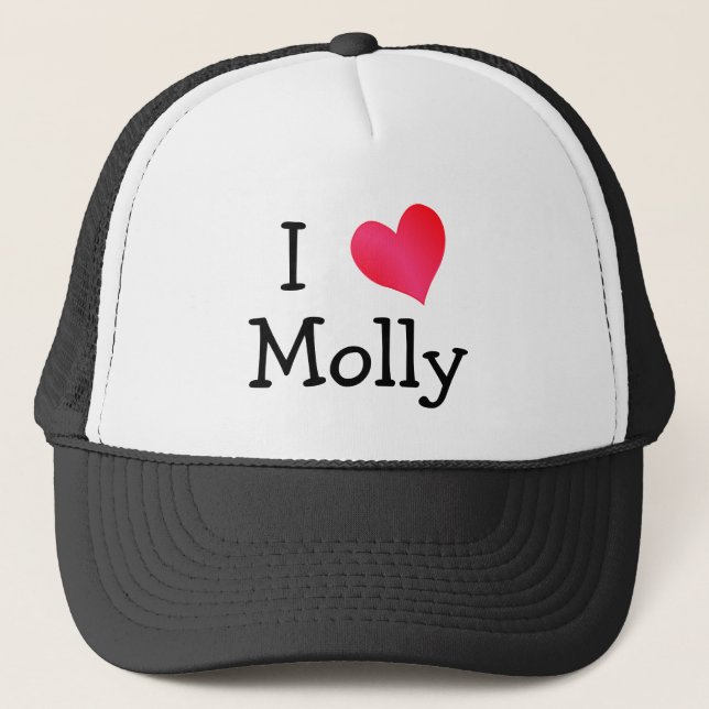 I Liebe Molly Truckerkappe (Vorderseite)
