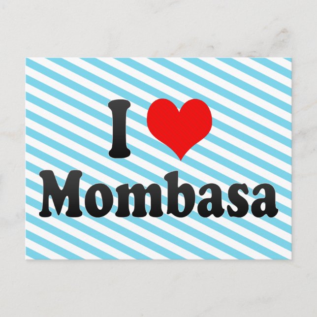 I Liebe Mombasa, Kenia Postkarte (Vorderseite)