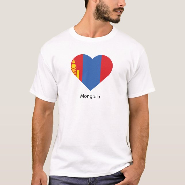 I Liebe Mongolei T-Shirt (Vorderseite)