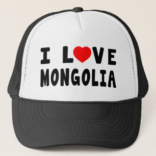 I Liebe Mongolei Truckerkappe