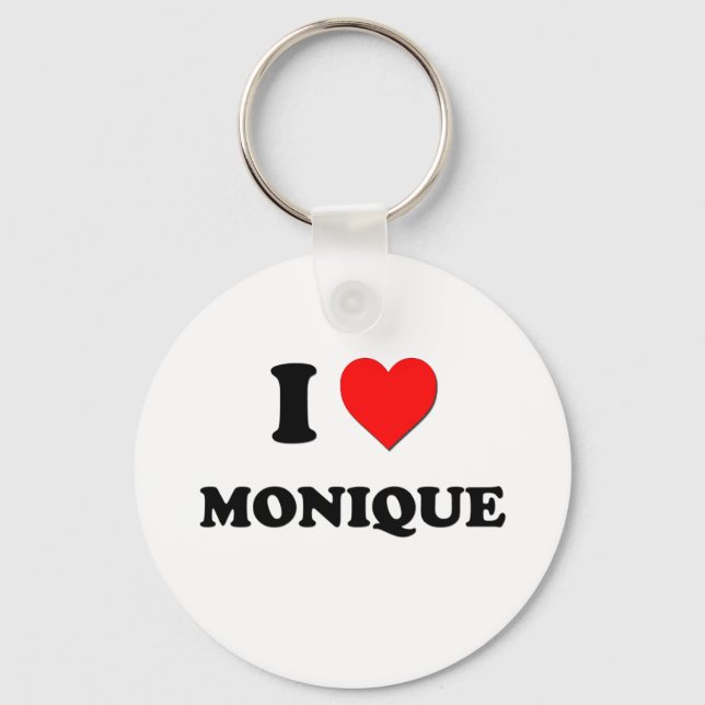I Liebe Monique Schlüsselanhänger (Vorderseite)
