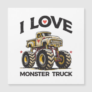 I Liebe Monster Truck Magnetkarte