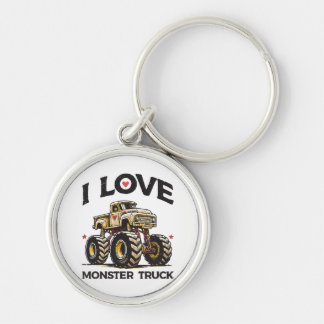 I Liebe Monster Truck Schlüsselanhänger