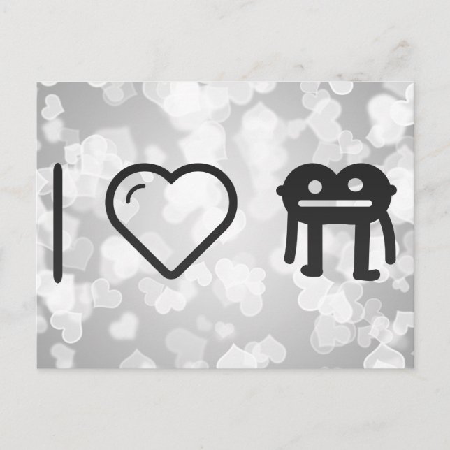 I Liebe Monsters Postkarte (Vorderseite)