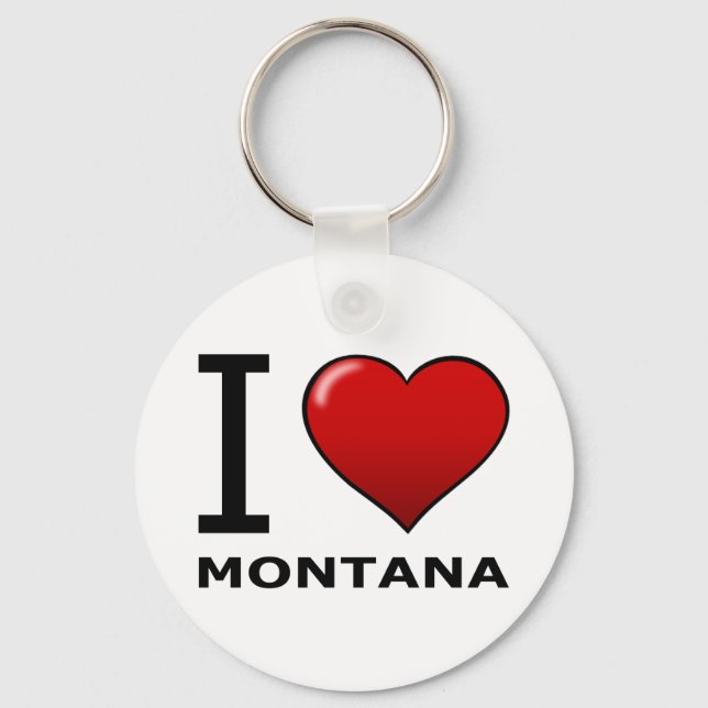 I LIEBE MONTANA SCHLÜSSELANHÄNGER (Vorderseite)