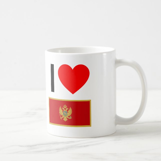 i Liebe montenegro Kaffeetasse (Rechts)