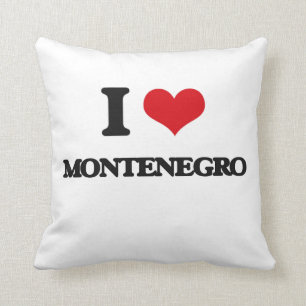 I Liebe Montenegro Kissen