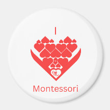 I Liebe Montesssori Magnet