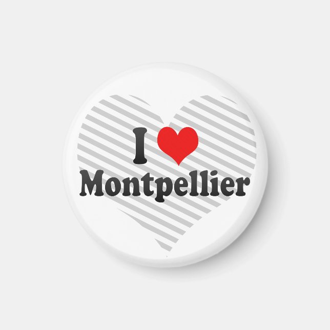 I Liebe Montpellier, Frankreich Magnet (Vorne)