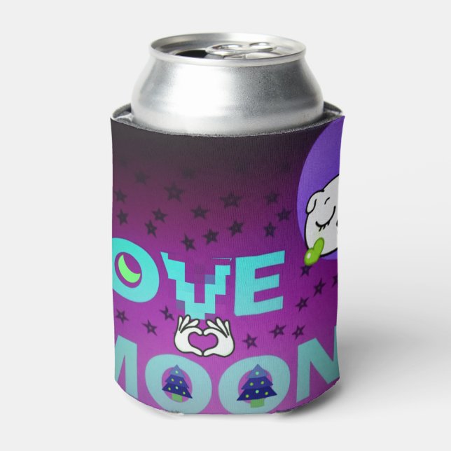 "I Liebe Moon" - Ein skurriler Kunstentwurf Dosenkühler (Kanne Vorderseite)