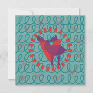 I Liebe Moose Heart Doodle Nature Lover Design