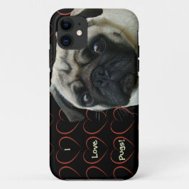 I Liebe-Möpse mit Herzen Case-Mate iPhone Hülle