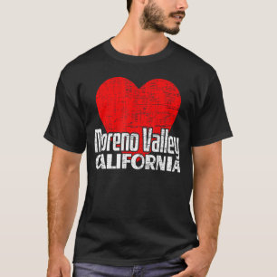 I Liebe Moreno Valley Kalifornien Retro Grosses He T-Shirt