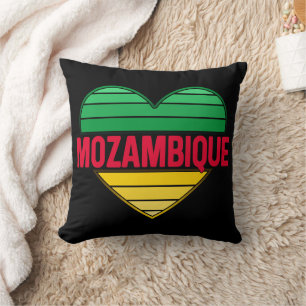I. Liebe Mosambik, Mosambikanisches Herz Kissen