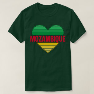 I. Liebe Mosambik, Mosambikanisches Herz T-Shirt