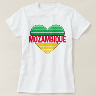 I. Liebe Mosambik, Mosambikanisches Herz T-Shirt