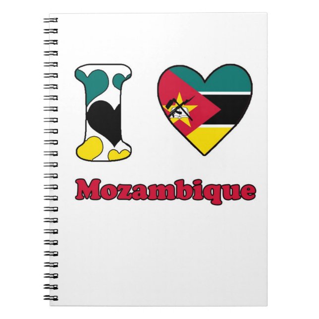 I Liebe Mosambik Notizblock (Vorderseite)