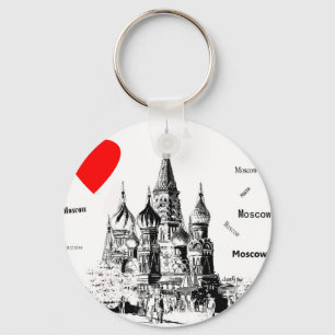 I Liebe Moskau Schlüsselanhänger
