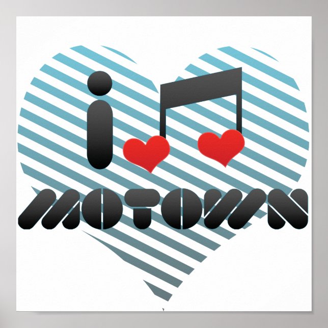 I Liebe Motown Poster (Vorne)