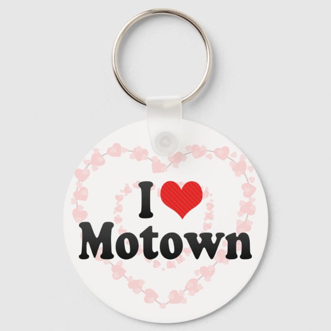 I Liebe Motown Schlüsselanhänger (Vorderseite)