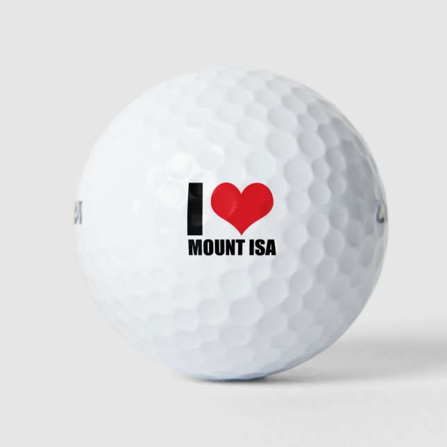 I Liebe Mount Isa Golfball (Vorderseite)