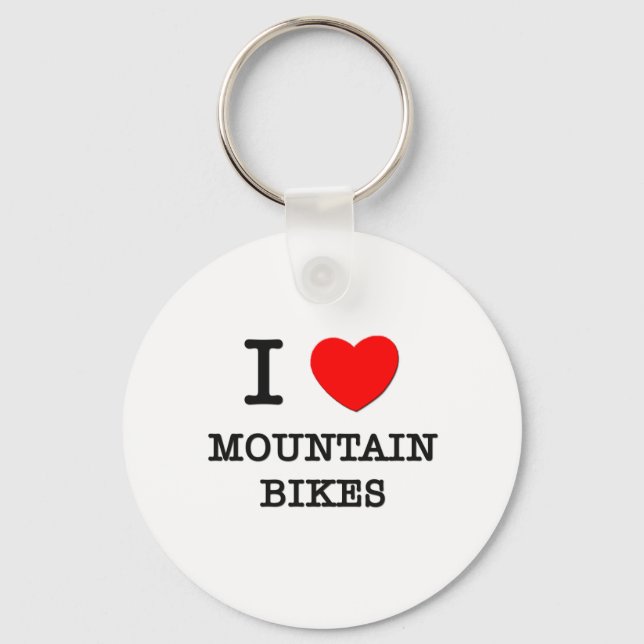 I Liebe Mountain Bikes Schlüsselanhänger (Vorderseite)