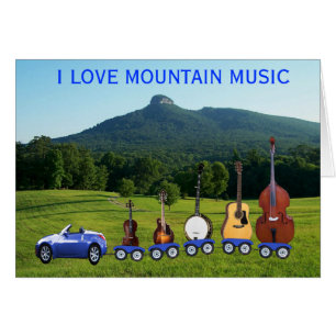 I LIEBE MOUNTAIN MUSIKKARTE