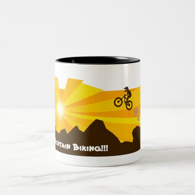 I Liebe Mountainbike Tasse (Mittel)