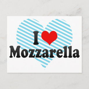 I Liebe Mozzarella Postkarte