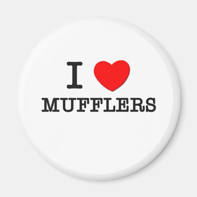 I Liebe Mufflers Magnet (Vorne)