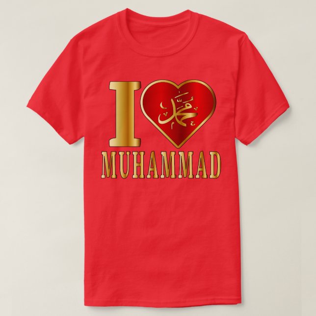 I Liebe Muhammad T-Shirt (Design vorne)