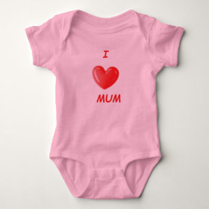 I Liebe MUM Baby Strampler