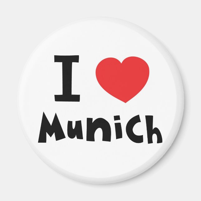 I Liebe München Magnet (Vorne)