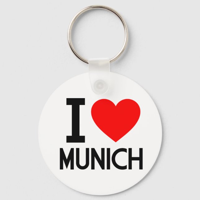 I Liebe München Schlüsselanhänger (Vorderseite)
